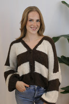 Cardigan gestreift