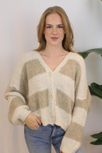 Cardigan gestreift