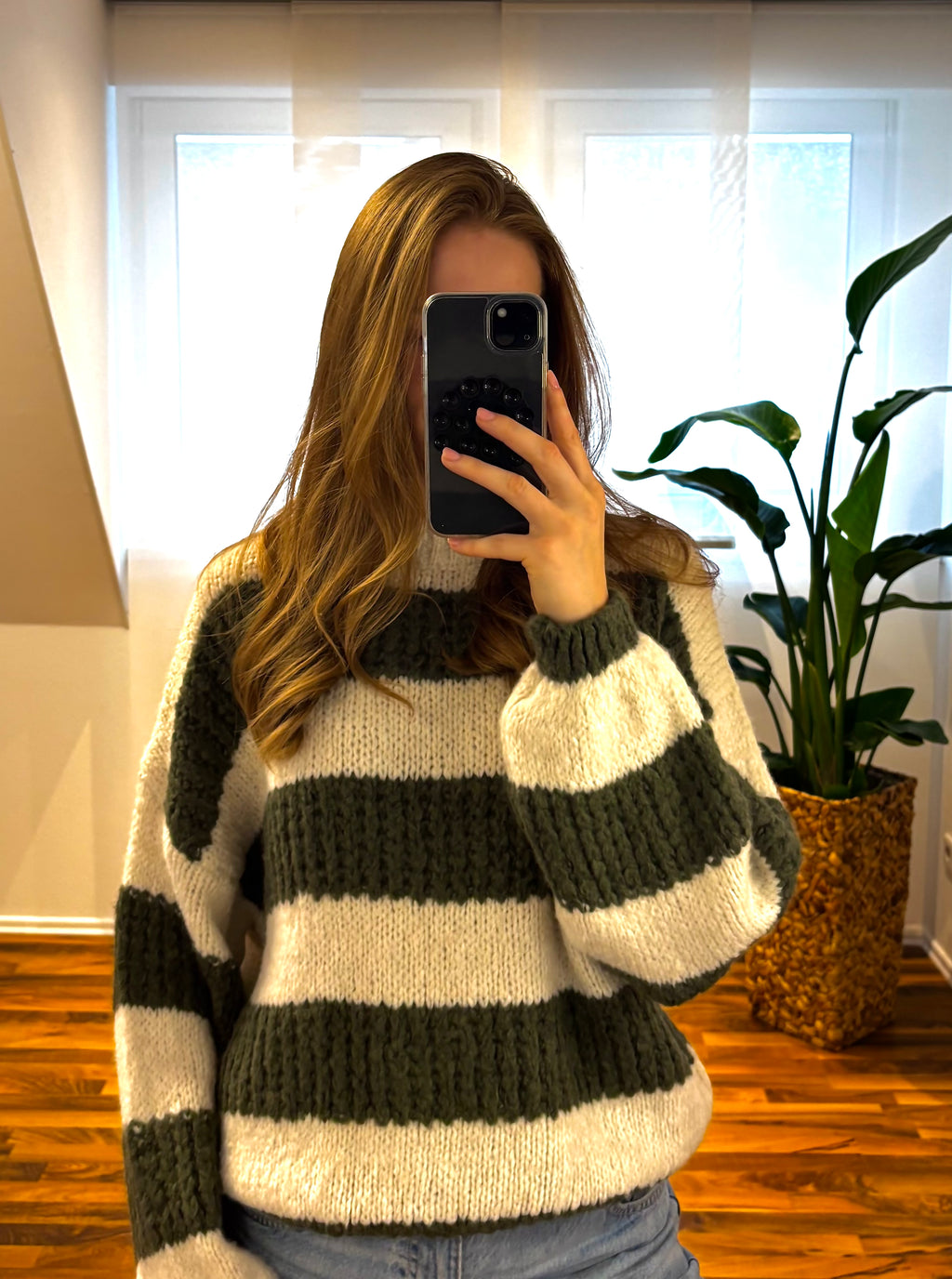 Pullover gestreift